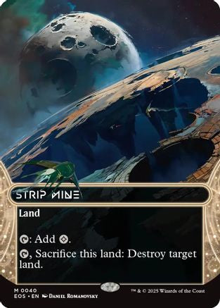 Strip Mine (0040) (Borderless) (EOS-040) - Edge of Eternities: Stellar Sights Foil