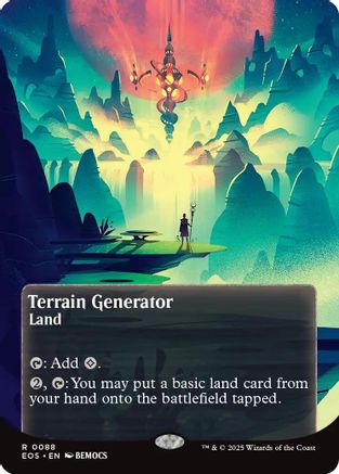 Terrain Generator (0088) (Borderless) (EOS-088) - Edge of Eternities: Stellar Sights Foil
