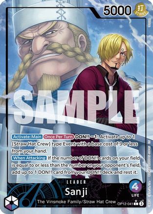 Sanji (041) (Alternate Art) (OP12-041) - Legacy of the Master Foil