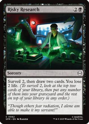 Risky Research (SPM-062) - Marvel's Spider-Man Foil
