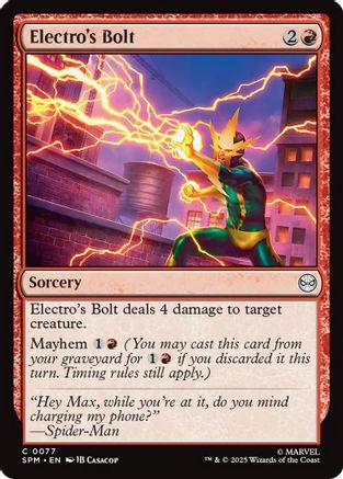 Electro's Bolt (SPM-077) - Marvel's Spider-Man