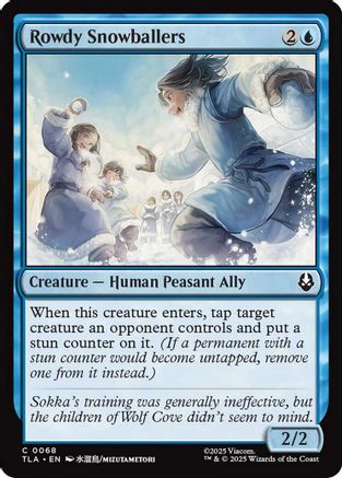 Rowdy Snowballers (TLA-068) - Avatar: The Last Airbender