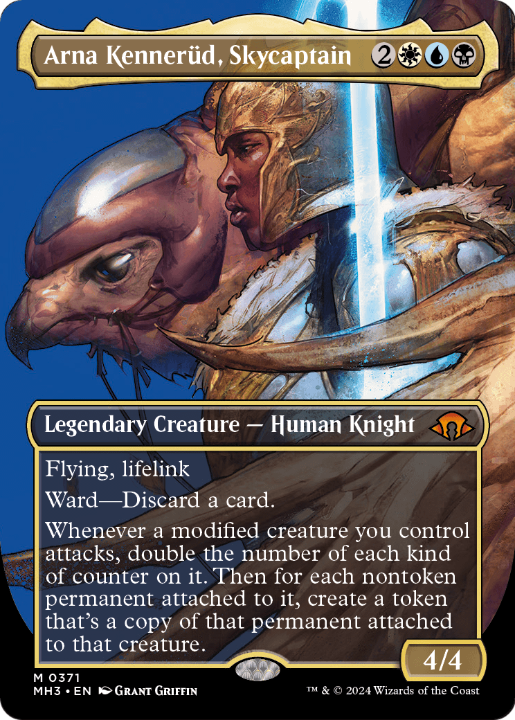 Arna Kennerud, Skycaptain (Borderless) (MH3-371) - Modern Horizons 3 (Borderless) Foil