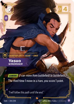 Yasuo - Windrider (205/298) - Origins
