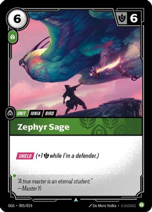 Zephyr Sage (005/024) - Origins Proving Grounds Foil