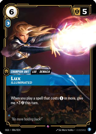 Lux - Illuminated (006/024) - Origins Proving Grounds Foil