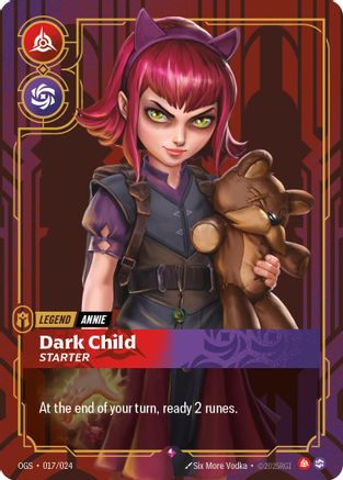 Annie - Dark Child (Starter) (017/024) - Origins Proving Grounds Foil