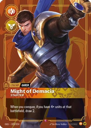 Garen - Might of Demacia (Starter) (023/024) - Origins Proving Grounds Foil