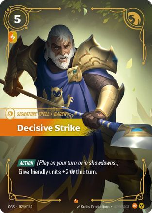 Decisive Strike (024/024) - Origins Proving Grounds Foil