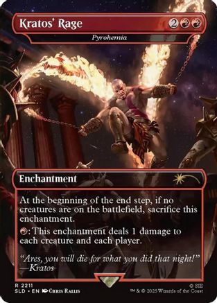 Kratos' Rage - Pyrohemia (SLD-2211) - Secret Lair Drop Series Foil