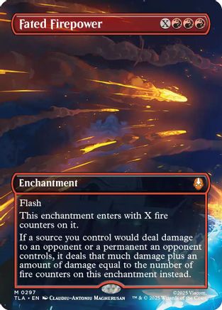 Fated Firepower (Borderless) (TLA-297) - Avatar: The Last Airbender