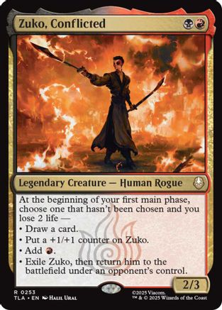 Zuko, Conflicted (TLA-253) - Avatar: The Last Airbender Foil