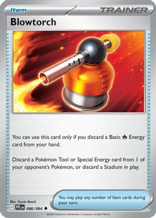 Blowtorch 086/094  - Reverse Holofoil ME02 Phantasmal Flames - Uncommon