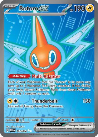Rotom ex 111/094  - Holofoil ME02 Phantasmal Flames - Ultra Rare