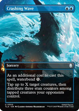 Crashing Wave (Borderless) (TLA-300) - Avatar: The Last Airbender Foil