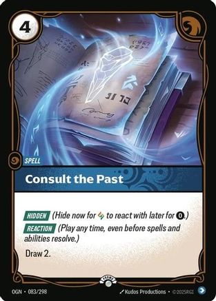 Consult the Past (083/298) - Riftbound Organized Play Promotional Cards Foil