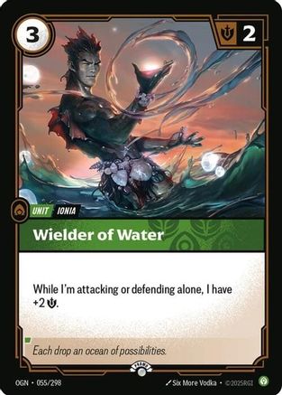 Wielder of Water (055/298) - Riftbound Organized Play Promotional Cards Foil