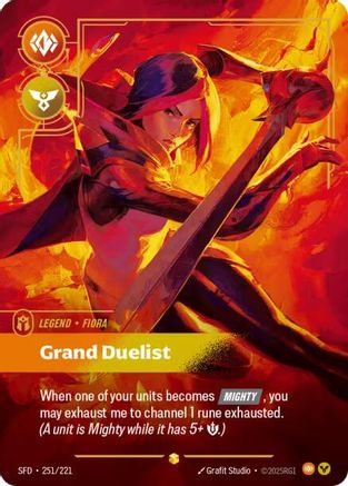 Fiora - Grand Duelist (Overnumbered) (251/221) - Spiritforged Foil