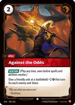 Against the Odds (001/221) - Spiritforged Foil