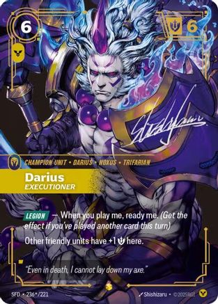 Darius - Executioner (Signature) (236*/221) - Spiritforged Foil