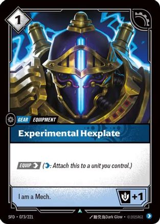 Experimental Hexplate (073/221) - Spiritforged