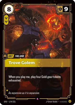 Trove Golem (174/221) - Spiritforged Foil