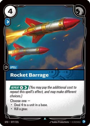 Rocket Barrage (077/221) - Spiritforged Foil