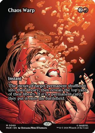 Chaos Warp (Borderless) (MAR-069) - Marvel Universe Eternal-Legal
