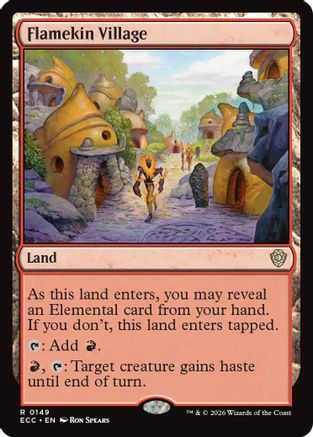 Flamekin Village (ECC-149) - Commander: Lorwyn Eclipsed