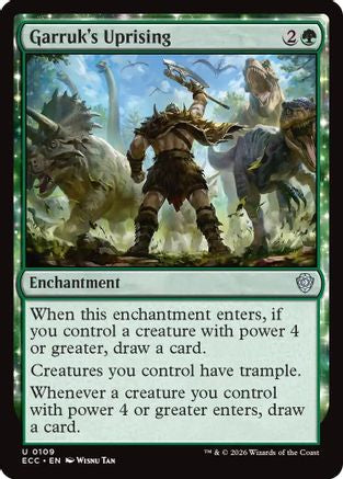 Garruk's Uprising (ECC-109) - Commander: Lorwyn Eclipsed