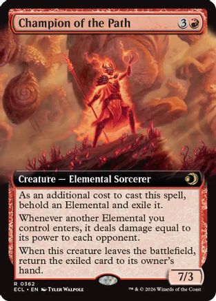 Champion of the Path (Extended Art) (ECL-362) - Lorwyn Eclipsed Foil