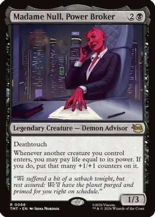 Madame Null, Power Broker (TMT-066) - Teenage Mutant Ninja Turtles Foil