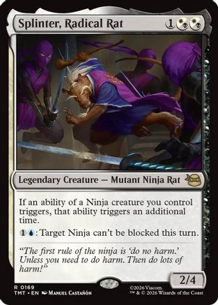Splinter, Radical Rat (TMT-169) - Teenage Mutant Ninja Turtles Foil