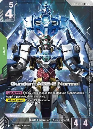 Gundam AGE-2 Normal (LR+) (GD03-019) - Steel Requiem Holofoil