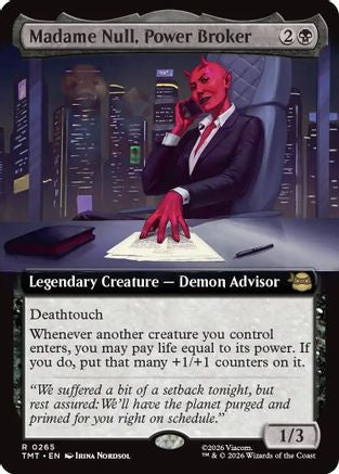 Madame Null, Power Broker (Extended Art) (TMT-265) - Teenage Mutant Ninja Turtles