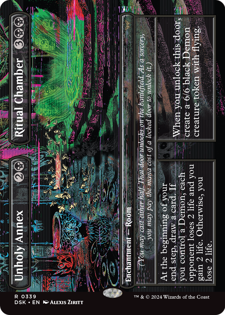 Unholy Annex // Ritual Chamber (Borderless) (DSK-339) - Duskmourn: House of Horror (Borderless)