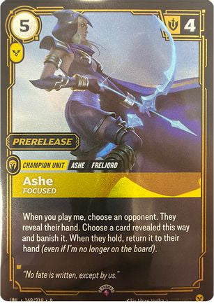 Ashe, Focused (169/219) - Riftbound Organized Play Promotional Cards Foil