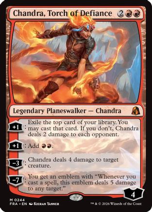 Chandra, Torch of Defiance (FRA-244) - Reality Fracture Foil