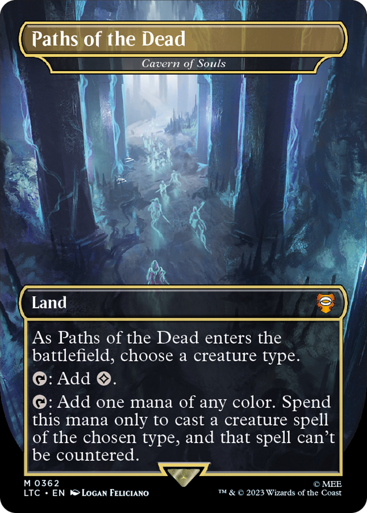 Cavern of Souls (LTC-362) - Tales of Middle-earth Commander / Paths of the Dead (Borderless) Foil