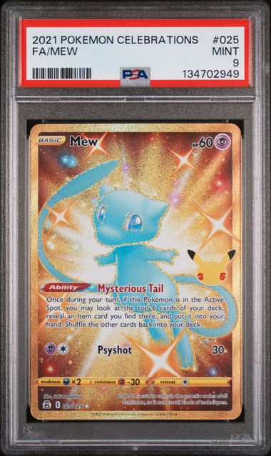 Pokemon 2021 Mew Celebrations PSA 9 (025/025)