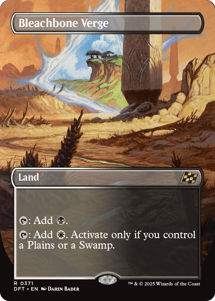 Bleachbone Verge (Borderless) (DFT-371) - Aetherdrift (Borderless) Foil