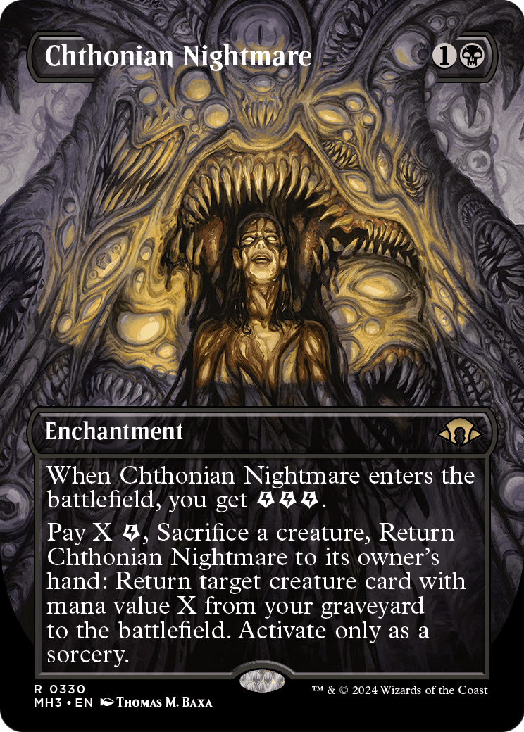 Chthonian Nightmare (Borderless) (MH3-330) - Modern Horizons 3 (Borderless)