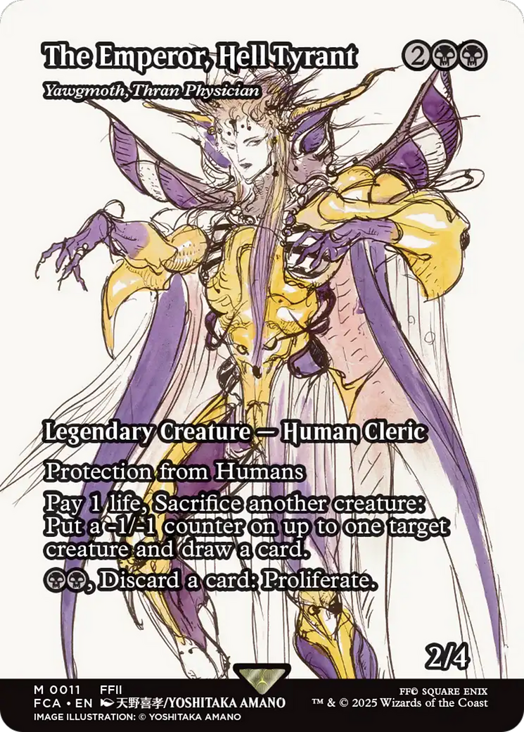 Yawgmoth, Thran Physician (FCA-011) - FINAL FANTASY: Through the Ages / The Emperor, Hell Tyrant (Borderless)