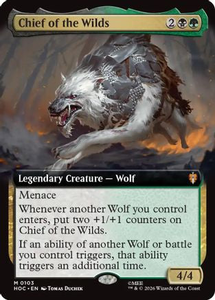 Chief of the Wilds (Extended Art) (HOC-103) - The Hobbit: Eternal-Legal Foil