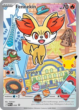 Fennekin 059  - Holofoil First Partner Collection 2026 - Promo