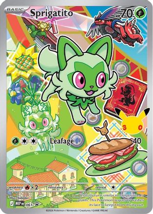 Sprigatito 061  - Holofoil ME Mega Evolution Promo - Promo