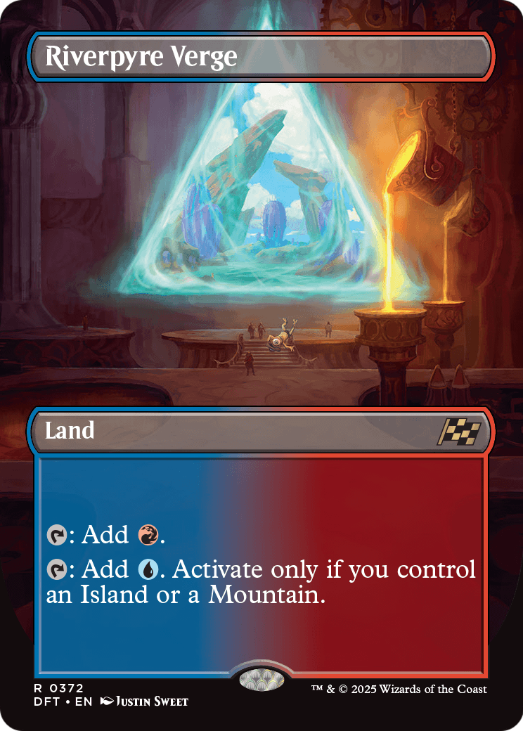 Riverpyre Verge (Borderless) (DFT-372) - Aetherdrift (Borderless) Foil