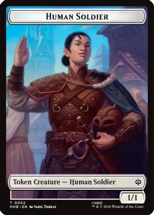 Human Soldier // Dwarf Double-Sided Token (HOB-2 // 6) - The Hobbit Foil