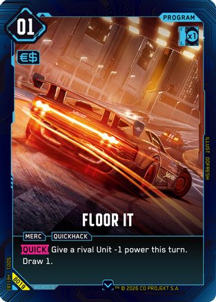 Floor It (B019) - The Heist  Beta Starter Deck