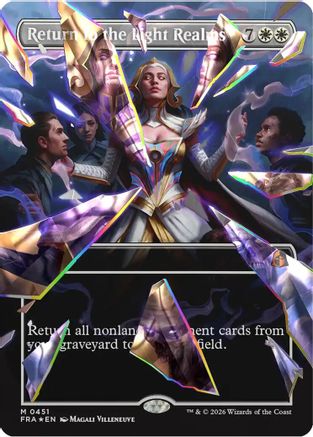 Return to the Light Realms (Borderless) (Facet Foil) (0451) (FRA-451) - Reality Fracture Foil